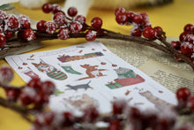 Lade das Bild in den Galerie-Viewer, Stickerbogen - Weihnachtskatzen