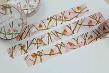 Lade das Bild in den Galerie-Viewer, Washi Tape - Rotkehlchen im Frühling - Eigene Illustrationen