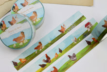 Lade das Bild in den Galerie-Viewer, Washi Tape - Glückliche Hühner - Eigene Illustrationen
