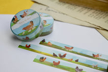 Lade das Bild in den Galerie-Viewer, Washi Tape - Glückliche Hühner - Eigene Illustrationen