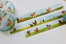 Lade das Bild in den Galerie-Viewer, Washi Tape - Glückliche Hühner - Eigene Illustrationen