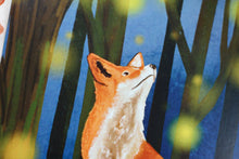Lade das Bild in den Galerie-Viewer, Postkarte - Fuchs mit Glühwürmchen - Neues Design