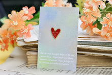 Lade das Bild in den Galerie-Viewer, Emaille Pin - Minipin - Lächelnde Herzen - Verschiedene Farben - Auch als Set - Weiß, Schwarz, Blau, Oliv, Rot- Freundschaft, Liebe, Familie