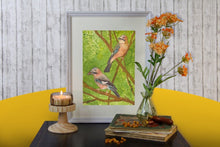Lade das Bild in den Galerie-Viewer, Print - Eichelhäher - Handgemalte Illustration