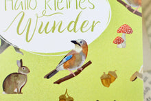 Lade das Bild in den Galerie-Viewer, Postkarte zur Geburt mit Waldtieren - Hallo kleines Wunder - Handgemalte Illustration