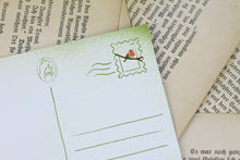 Lade das Bild in den Galerie-Viewer, Postkarte zur Geburt mit Waldtieren - Hallo kleines Wunder - Handgemalte Illustration