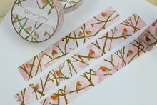 Lade das Bild in den Galerie-Viewer, Washi Tape - Rotkehlchen im Frühling - Eigene Illustrationen