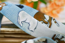 Lade das Bild in den Galerie-Viewer, Schlüsselband - Schlafende Katzen - Kariert - Eigene Illustrationen