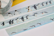 Lade das Bild in den Galerie-Viewer, Washi Tape - Pinguine - Eselspinguin - Eigene Illustrationen