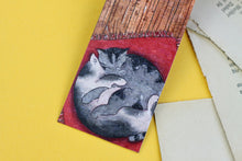 Lade das Bild in den Galerie-Viewer, Lesezeichen - Kuschelnde Katzen - Aquarell Illustration