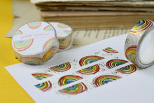Lade das Bild in den Galerie-Viewer, Washi Tape - Regenbögen - Pride - Gold Foil