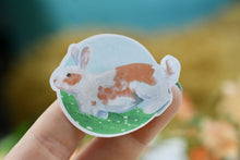 Lade das Bild in den Galerie-Viewer, Stickerbogen - Häschen mit Blumen - Kaninchen und Narzissen - Bullet Journal