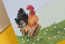 Lade das Bild in den Galerie-Viewer, Notizblock - Glückliche Hühner - Blanko - A6 - 50 Seiten