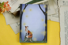 Lade das Bild in den Galerie-Viewer, Notizblock - Fuchs mit Glühwürmchen - A6 - 50 Seiten - liniert