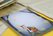 Lade das Bild in den Galerie-Viewer, Notizblock - Fuchs mit Glühwürmchen - A6 - 50 Seiten - liniert