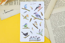 Lade das Bild in den Galerie-Viewer, Stickerbogen - Birds on Branches - Vögel - Bullet Journal
