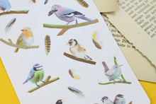 Lade das Bild in den Galerie-Viewer, Stickerbogen - Birds on Branches - Vögel - Bullet Journal