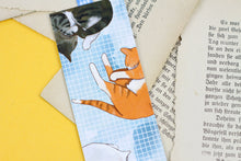 Lade das Bild in den Galerie-Viewer, Lesezeichen - Schlafende Katzen - Home is - Spruch