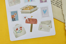 Lade das Bild in den Galerie-Viewer, Stickerbogen - Happy Mail - Briefe schreiben - Bullet Journal