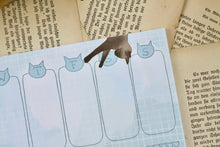 Lade das Bild in den Galerie-Viewer, Notizblock - Wochenplaner mit Habit Tracker - Schlafende Katzen - DIN A5 - 50 Seiten