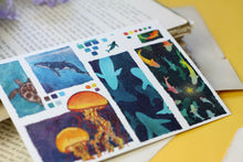 Lade das Bild in den Galerie-Viewer, Postkarte - Tiere im Ozean - Colorful Ocean - Gouache Illustration - Sketchbook Collection