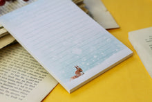 Lade das Bild in den Galerie-Viewer, Notizblock - Eichhörnchen im Schnee - A6 - 50 Seiten