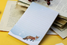 Lade das Bild in den Galerie-Viewer, Notizblock - Fuchs im Schnee - A6 - 50 Seiten - Recyclingpapier