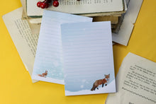 Lade das Bild in den Galerie-Viewer, Notizblock - Fuchs im Schnee - A6 - 50 Seiten - Recyclingpapier