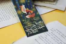 Lade das Bild in den Galerie-Viewer, Lesezeichen - Fuchs im Wald - Glühwürmchen -magic whispers of old trees - Spruch
