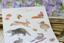 Lade das Bild in den Galerie-Viewer, Stickerbogen - Forest Animals - Waldtiere - Bullet Journal