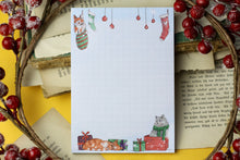 Lade das Bild in den Galerie-Viewer, Notizblock - Weihnachtskatzen - A6 - 50 Seiten - eigene Illustration