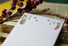 Lade das Bild in den Galerie-Viewer, Notizblock - Weihnachtskatzen - A6 - 50 Seiten - eigene Illustration