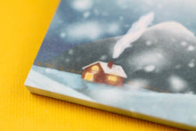 Lade das Bild in den Galerie-Viewer, Notizblock - Skandinavische Nacht - Polarlichter mit Fuchs - DIN A5 - 50 Seiten - kariert