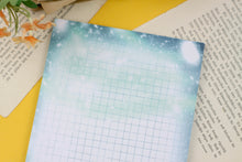 Lade das Bild in den Galerie-Viewer, Notizblock - Skandinavische Nacht - Polarlichter mit Fuchs - DIN A5 - 50 Seiten - kariert
