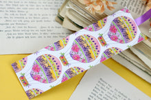 Lade das Bild in den Galerie-Viewer, Lesezeichen - Von Herzen - Heißluftballon mit Blumen - Geschenk - Aquarell Illustration