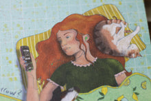 Lade das Bild in den Galerie-Viewer, Notizblock - Lets get things done - But maybe tomorrow - A6 - 50 Seiten - kariert - Notizzettel mit lustigem Spruch - Katze - Hund