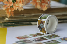Lade das Bild in den Galerie-Viewer, Washi Tape - Briefmarken - Cottage Core - 5mx25mm - Landhaus Leben - Bauernhof - Eigene Illustrationen