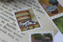 Lade das Bild in den Galerie-Viewer, Washi Tape - Briefmarken - Cottage Core - 5mx25mm - Landhaus Leben - Bauernhof - Eigene Illustrationen
