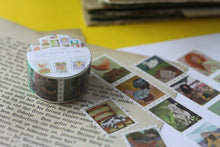Lade das Bild in den Galerie-Viewer, Washi Tape - Briefmarken - Cottage Core - 5mx25mm - Landhaus Leben - Bauernhof - Eigene Illustrationen