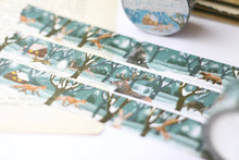 Lade das Bild in den Galerie-Viewer, Washi Tape - Winter Forest - 10mx25mm - Eigene Illustrationen