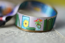 Lade das Bild in den Galerie-Viewer, Schlüsselband - Regenbogen Bücherregal - Sicherheitsverschluss - Eigene Illustrationen