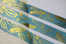 Lade das Bild in den Galerie-Viewer, Washi Tape - Goldene Federn - Gold Foil