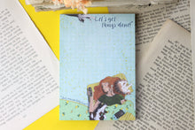 Lade das Bild in den Galerie-Viewer, Notizblock - Lets get things done - But maybe tomorrow - A6 - 50 Seiten - kariert - Notizzettel mit lustigem Spruch - Katze - Hund