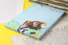 Lade das Bild in den Galerie-Viewer, Notizblock - Lets get things done - But maybe tomorrow - A6 - 50 Seiten - kariert - Notizzettel mit lustigem Spruch - Katze - Hund