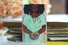 Lade das Bild in den Galerie-Viewer, Emaille Pin - Minipin - cat in a cup - Orange/Blau