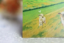 Lade das Bild in den Galerie-Viewer, Postkarte - Schafe auf Deich - Nordsee mit Leuchtturm - Aquarell Illustration - Handgemalt - Geburtstagskarte