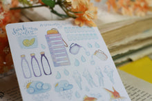 Lade das Bild in den Galerie-Viewer, Stickerbogen - Wasser Tracker - Stay hydrated - Funktionale Sticker - Bullet Journal - Eigene Illustrationen