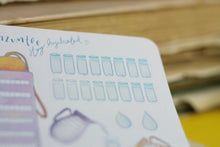 Lade das Bild in den Galerie-Viewer, Stickerbogen - Wasser Tracker - Stay hydrated - Funktionale Sticker - Bullet Journal - Eigene Illustrationen
