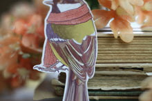 Lade das Bild in den Galerie-Viewer, Vinyl Sticker - Kohlmeise mit Schal - Gartenvögel - Handgemalte Illustration