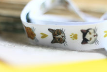 Lade das Bild in den Galerie-Viewer, Schlüsselband - Meine liebsten Katzen - Katzenköpfe - Sicherheitsverschluss - Eigene Illustrationen